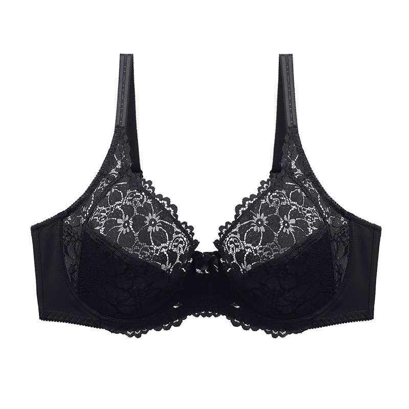 Bra lace gathering comfortable bra plus size underwear - BsBuy