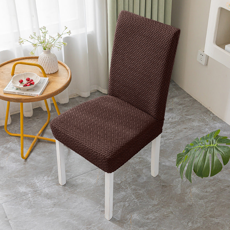 Dining Chair Seat Cushion Cover – Knitted Jacquard Velvet | All Seasons - BsBuy