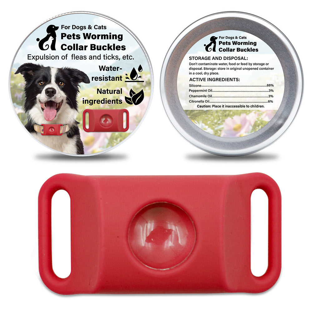 Pet Cat Dog Flea and Tick Prevention Silicone Collar with Insect Repellent Tag, Anti-Flea and Anti-Tick - BsBuy