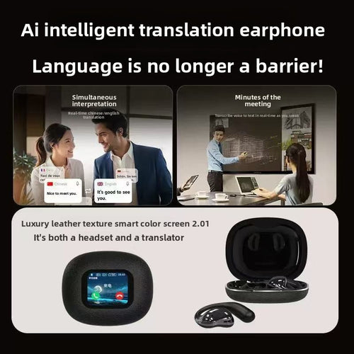 AI Translation Bluetooth Earphones – Real-Time Multilingual Translation & Hi-Fi Sound