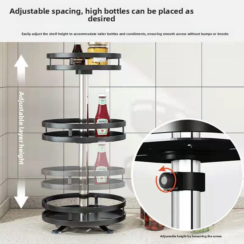 Rotating Kitchen Seasoning Storage Rack - BsBuy