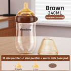 Anti-Colic Glass Baby Bottle — Wide Mouth Borosilicate Bottle with Bottom Air-Return System - BsBuy