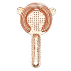 304 Stainless Steel Cocktail Ice Strainer — Spring-Loaded Cross Pattern Filter | Natural, Black, Gold & Rose Gold - BsBuy