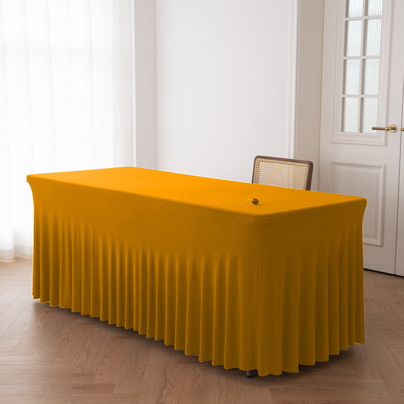 Stretch Spandex Table Cloth Rectangular, Fitted Table Cover for Weddings Parties Banquets Hotel Event Decoration - BsBuy