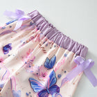 Sleeveless Set Summer Lightweight Two-Piece Outfit with Bow Top and Long Pants for Kids - BsBuy