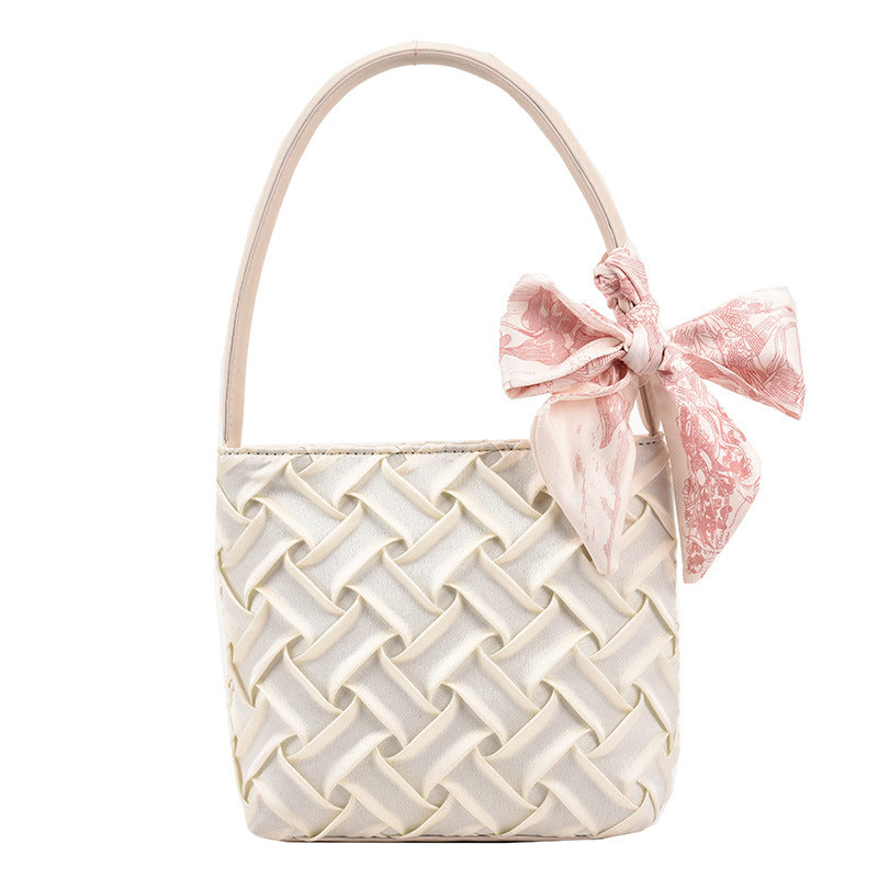 Handbag Bag New Woven Bag Fashion Shoulder Bag Trend Spring Small Bag Step Spring Women's Bag - BsBuy
