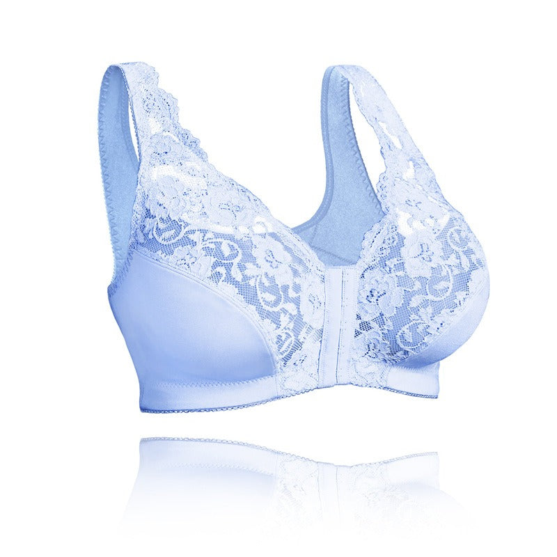 Front Buckle Sports Bra | Wire-Free Lace Undershirt Bra | American Style