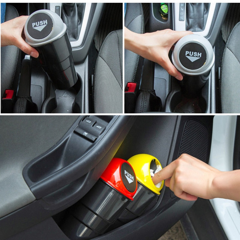 Car Trash Garbage Durable Car Auto Garbage Trash Can Automotive Waste Storage Mini Home Office Auto Car Vehicle Garbage Can - BsBuy
