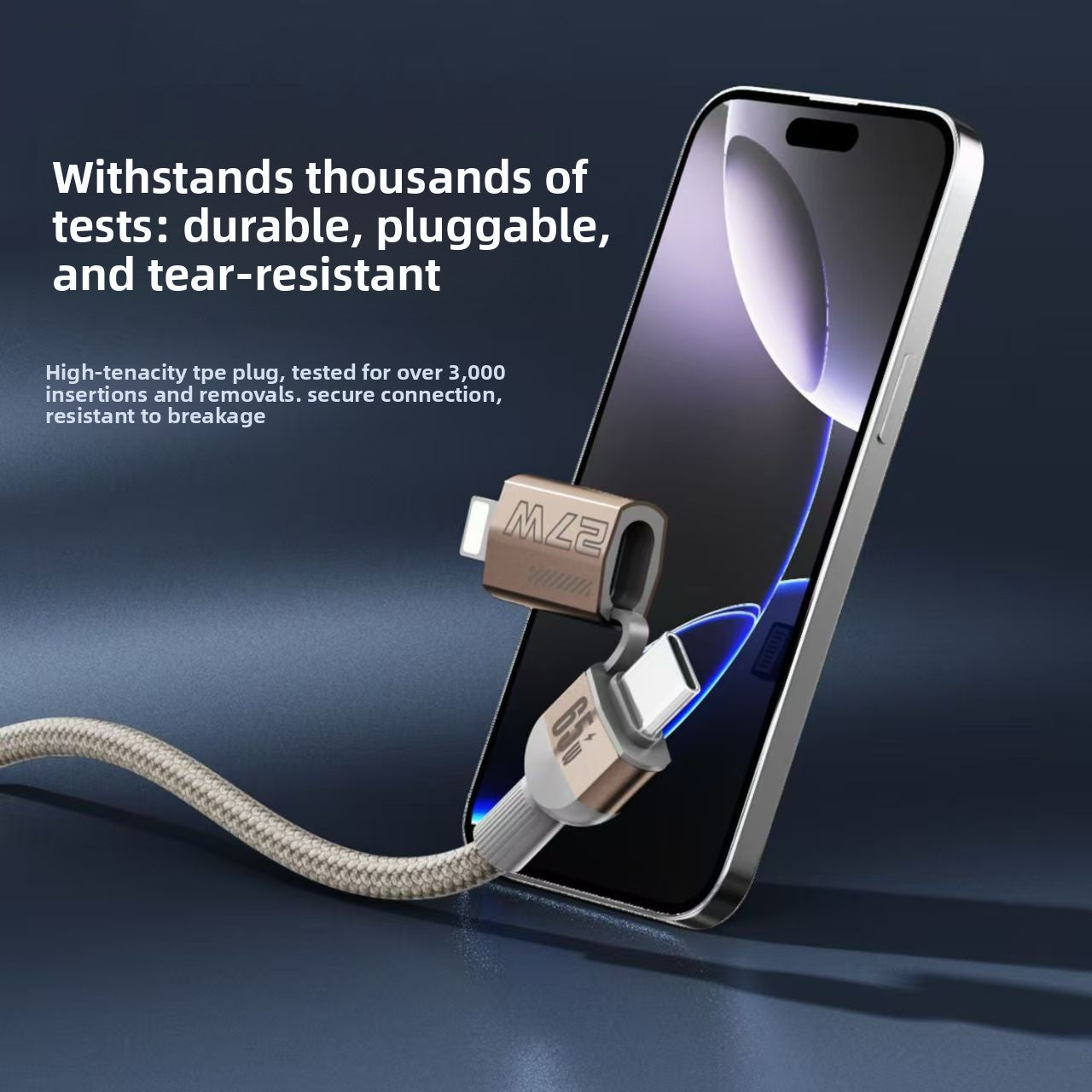 Magnetic Braided 4-in-1 Fast Charging Data Cable - BsBuy