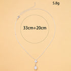 Pearl zircon collarbone chain - BsBuy