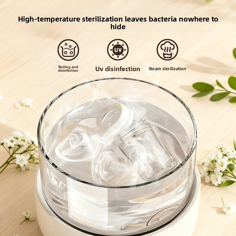 Wide Caliber Glass Baby Feeding Bottle — Anti-Choking Nipple, Breast-Feel Design for Newborns+ - BsBuy
