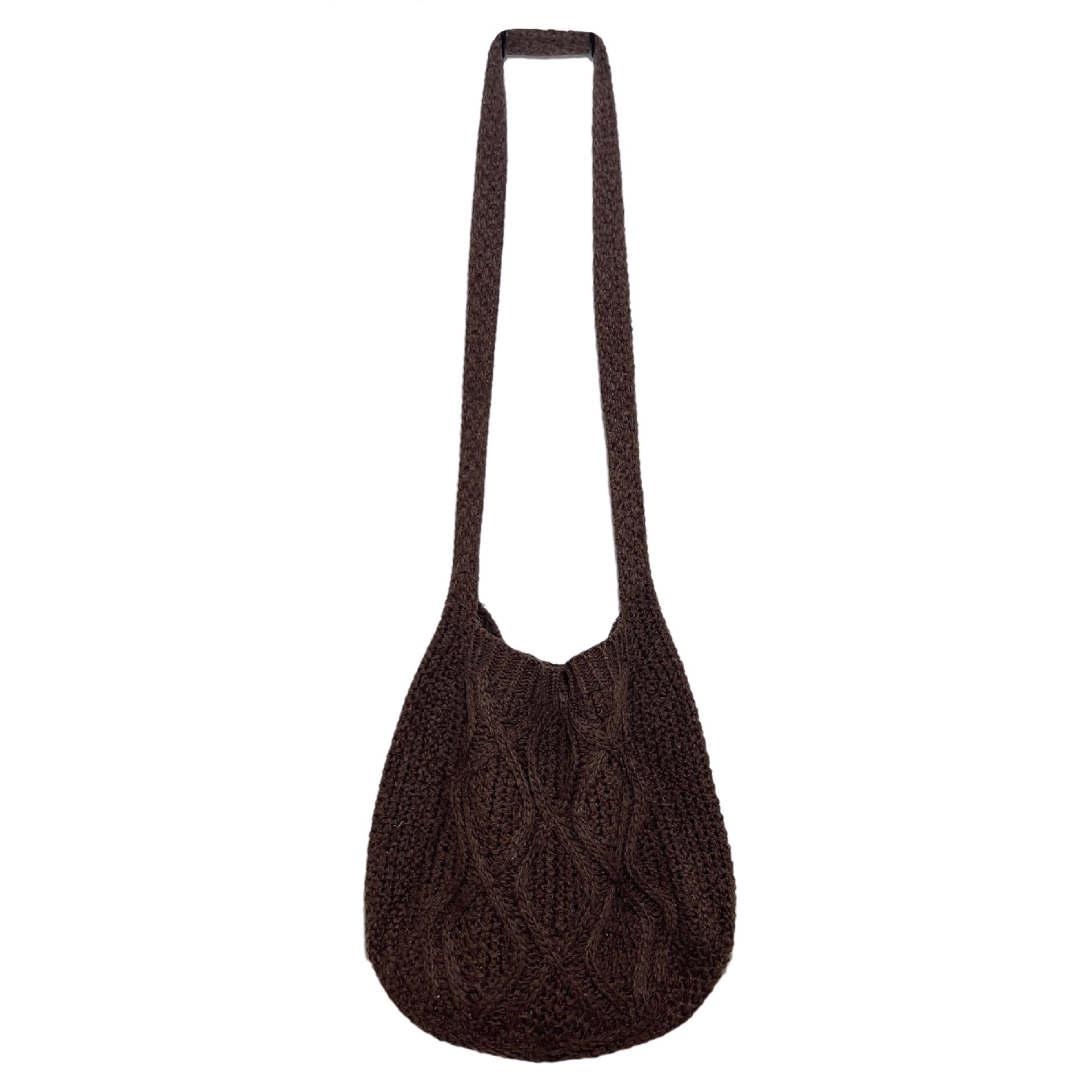 New Bag Knitted Bag Messenger Bag Solid Color Tote Bag Twist Bag Retro Bag Women's Bag Trend - BsBuy