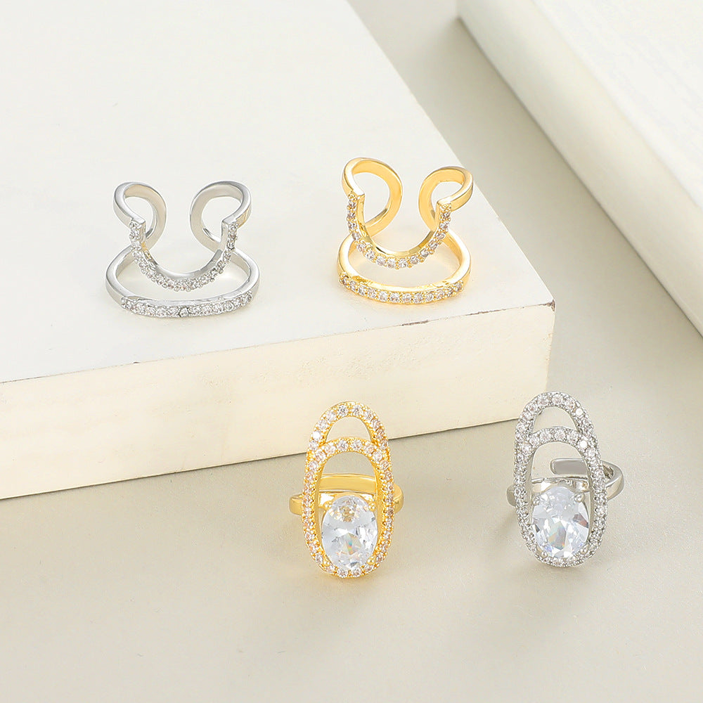 Zircon Nail Ring - BsBuy