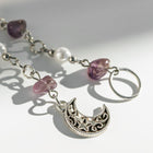Colourful Gravel Braided Hair Accessory — Tassel Headpiece with Silver Alloy & Wax Cord - BsBuy