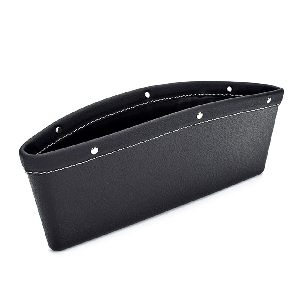 Car Seat Gap Organiser – PU Leather Storage Bag for Console & Seat Gap - BsBuy