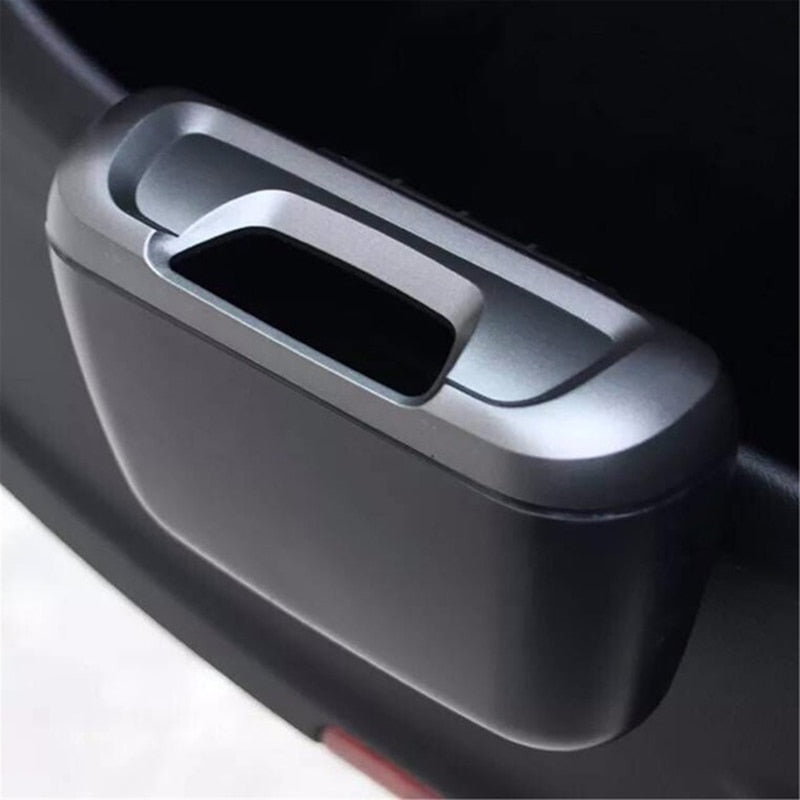 Mini Car Auto Rubbish Dustbin Trash Can Garbage Dust Case Box Car Storage Case Car Trash Bin Car Accessories - BsBuy