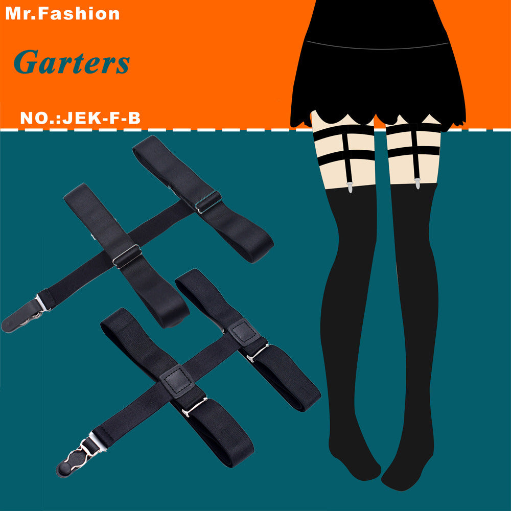 Adjustable Shirt Garter & Anti-Slip Clips | Men & Women | 6-Clip Set - BsBuy
