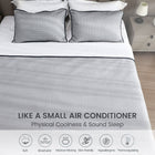 Cooling Blanket | Instant Cool-Touch Fabric | 4 Sizes | Blue & Grey - BsBuy