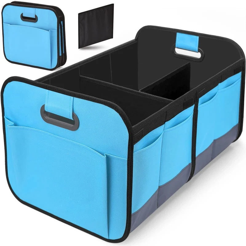 Foldable Oxford Cloth Car Boot Organiser – 60–70L Large Capacity Storage Box | 5 Colours - BsBuy