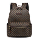 Checkerboard Fashion Backpack – Laptop Bag for School, Travel & Daily Use - BsBuy