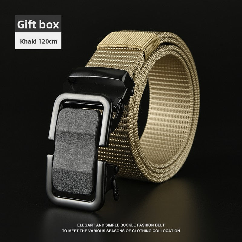 Mens Automatic Buckle Canvas Belt - BsBuy