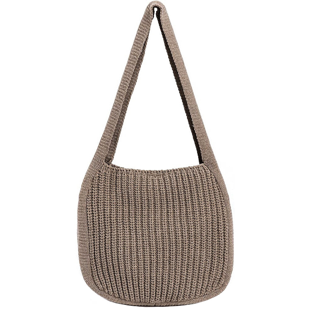 New Bag Messenger Bag Knitted Bag Large Capacity Tote Bag Shoulder Bag For Women - BsBuy