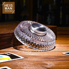 Crystal Base Rotating Whiskey Glass - BsBuy