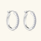 0.4 Carat Moissanite Huggie Earrings — S925 Sterling Silver | D Colour VVS1 | Gold & Silver - BsBuy
