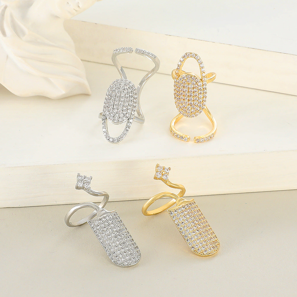 Zircon Nail Ring - BsBuy
