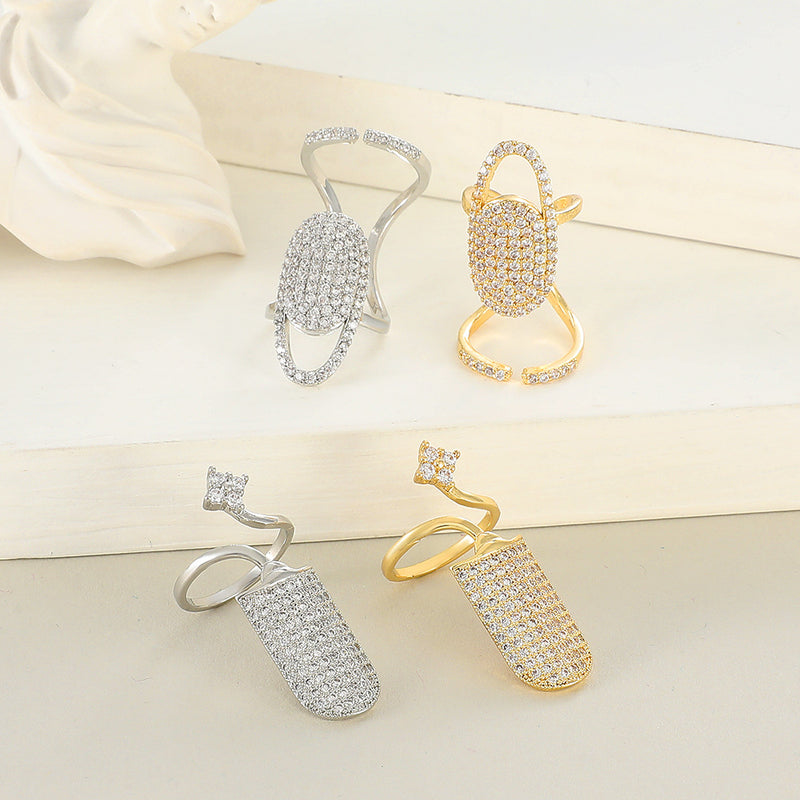 Zircon Nail Ring - BsBuy