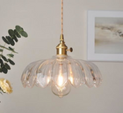 Vintage Glass Flower Minimalist Pendant Light - BsBuy
