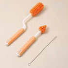 Silicone Baby Bottle Brush Set — Eco-Friendly 360° Cleaning Brushes for Bottles & Nipples - BsBuy