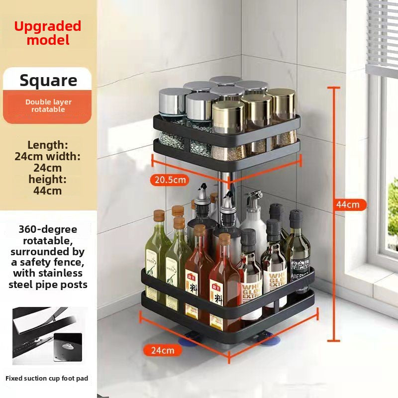 Rotating Kitchen Seasoning Storage Rack - BsBuy