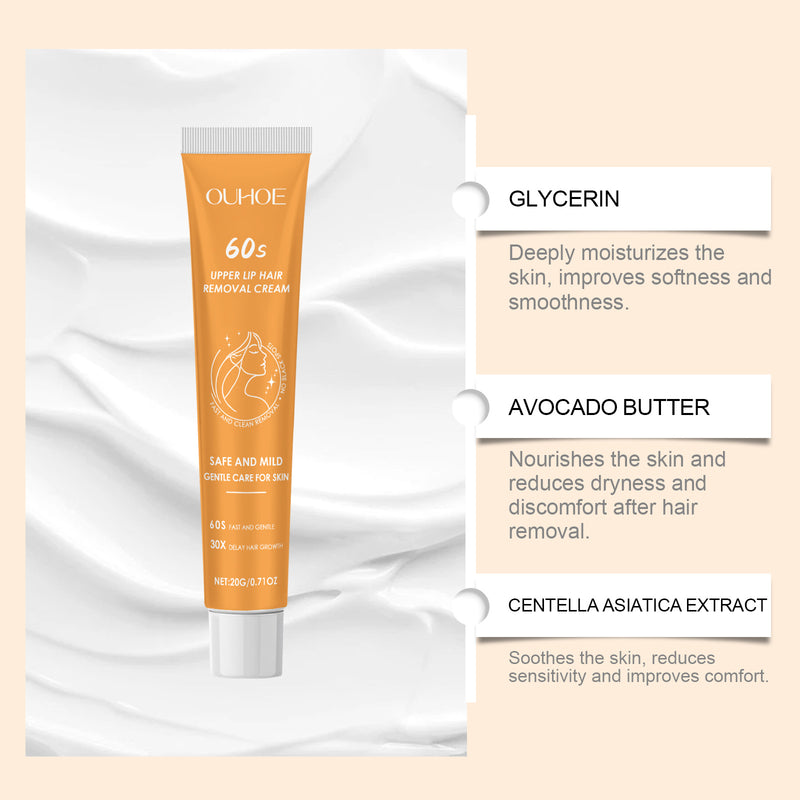 Gentle Hair Removal Cream – Face & Full Body Depilatory - BsBuy