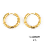 Stainless Steel Circle Earrings Set — 3 Pairs | Gold & Steel Hoop Earrings for Women - BsBuy
