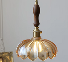 Vintage Glass Flower Minimalist Pendant Light - BsBuy