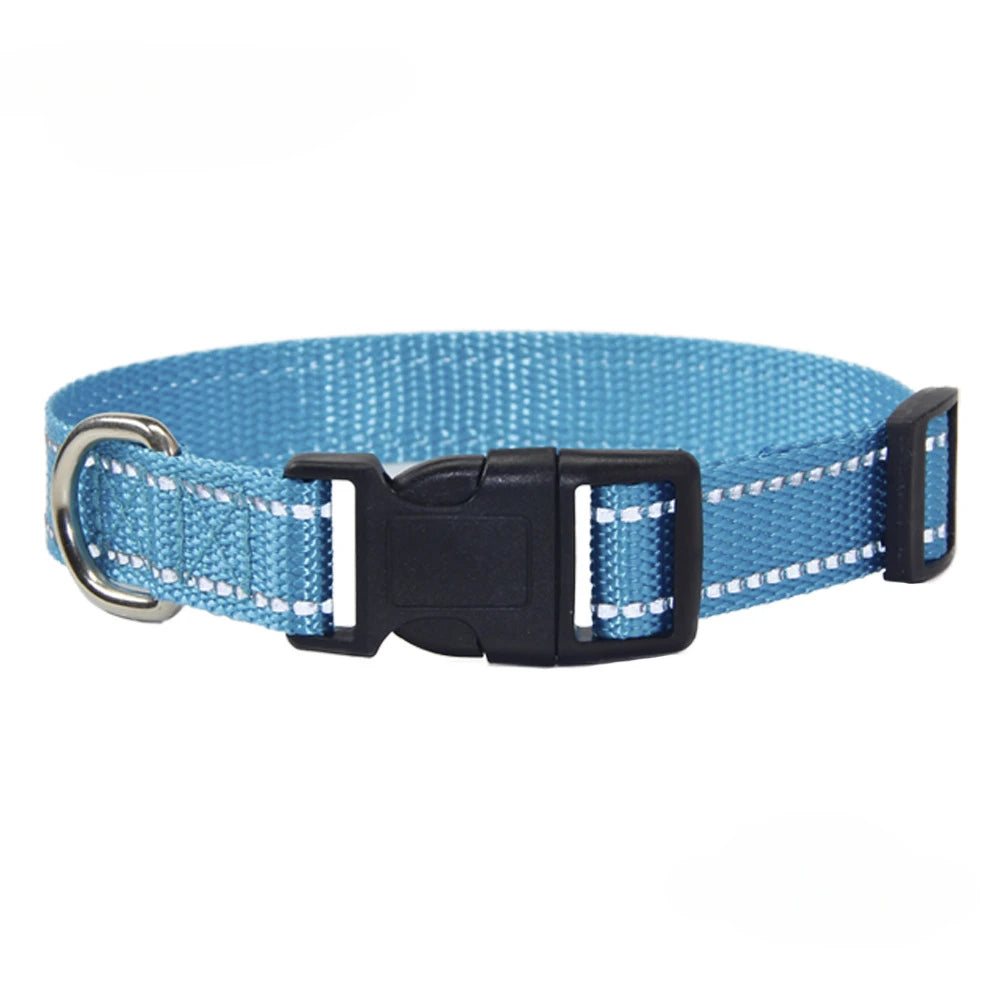 Nylon Dog Collar & Leash Set — Vibrant Colours for Small, Medium & Large Dogs - BsBuy