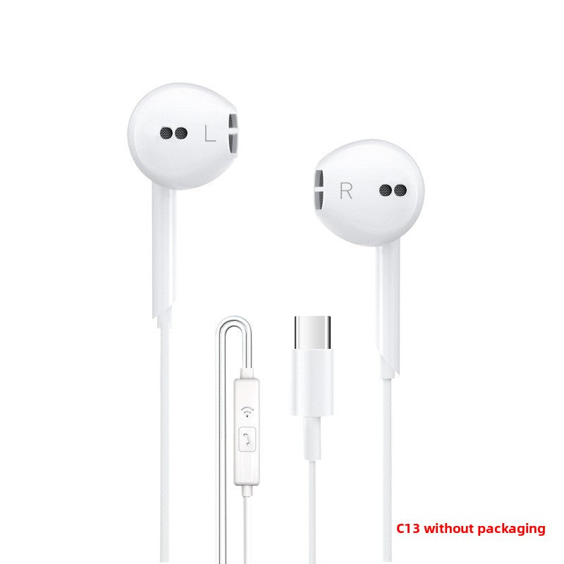 In-Ear Wired Headphones with Microphone and Type-C Support - BsBuy
