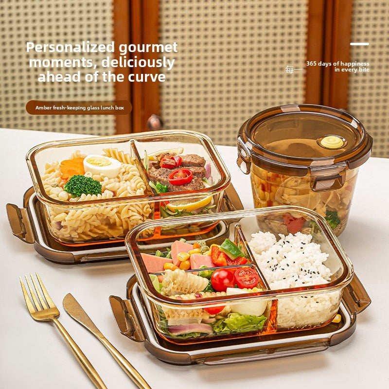 Microwaveable Glass Lunch Box with Lid
