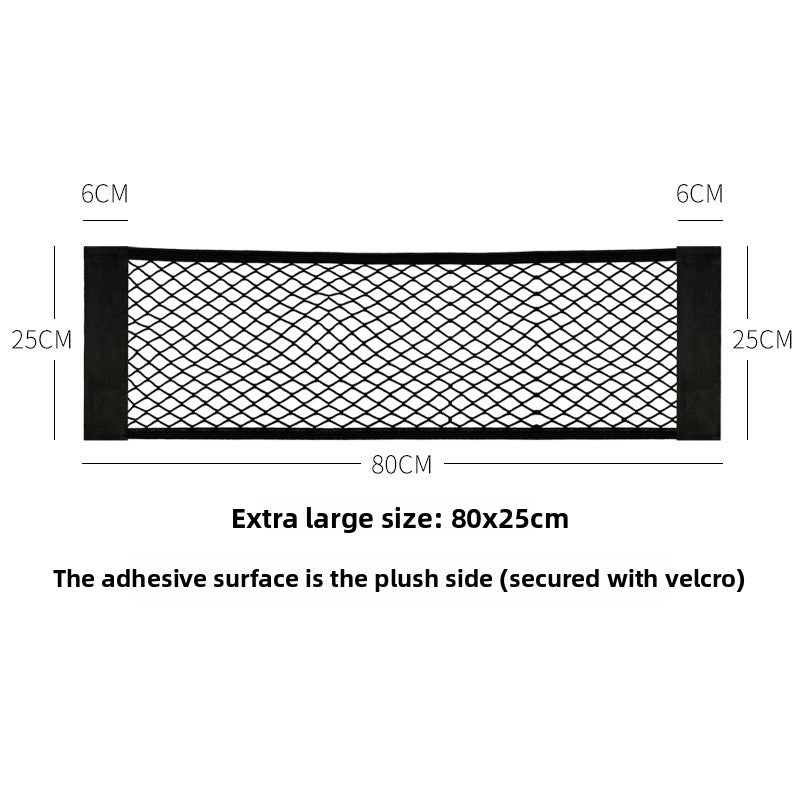 Car Trunk Storage Net Bag with Velcro - BsBuy