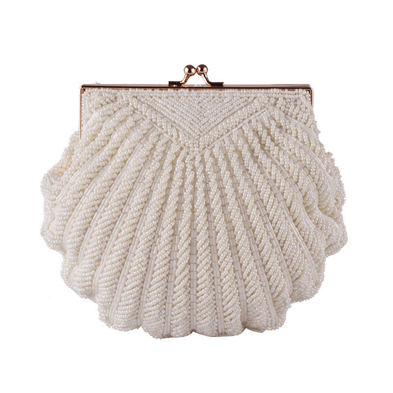 Handmade Beaded Shell Evening Bag - BsBuy