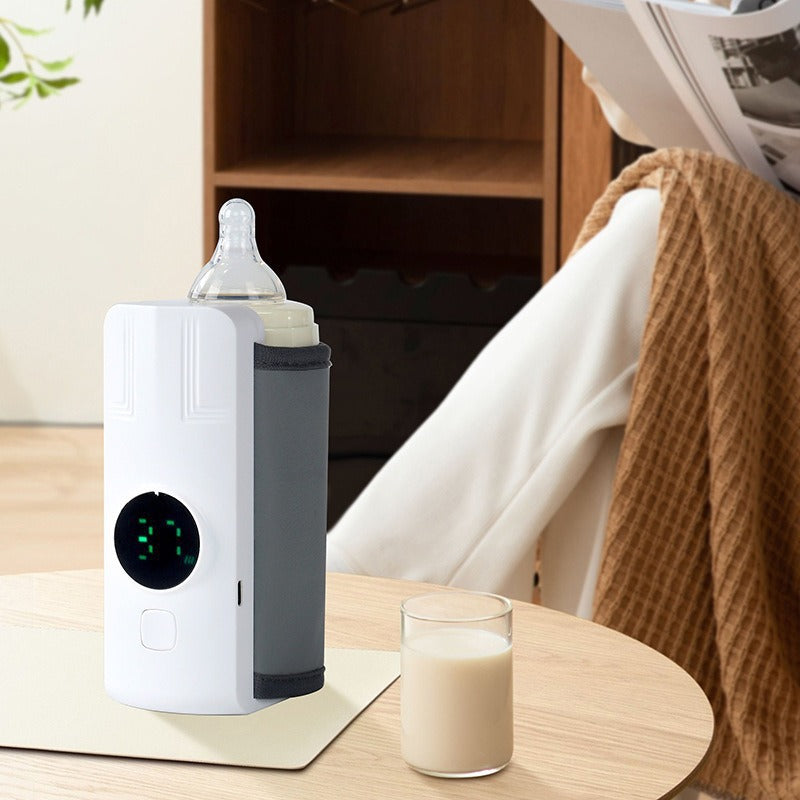 USB Portable Bottle Warmer Sleeve — Adjustable Temperature Baby Milk Heater for Home & Travel - BsBuy