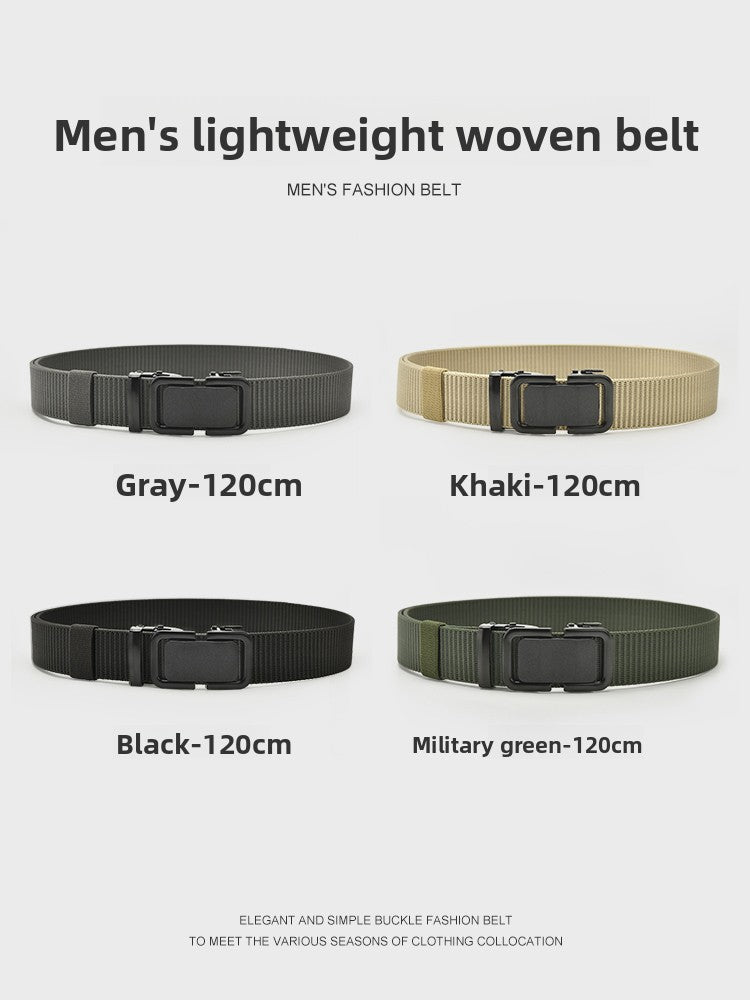 Mens Automatic Buckle Canvas Belt - BsBuy