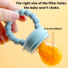 Baby Silicone Fruit Feeder & Teething Pacifier — Safe Food-Grade Soother for 0–3 Years - BsBuy