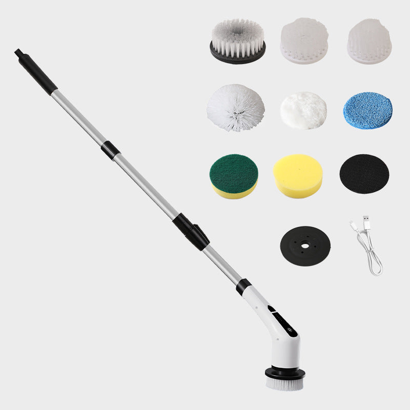 9-in-1 Wireless Electric Cleaning Brush – Long Handle Scrubber - BsBuy