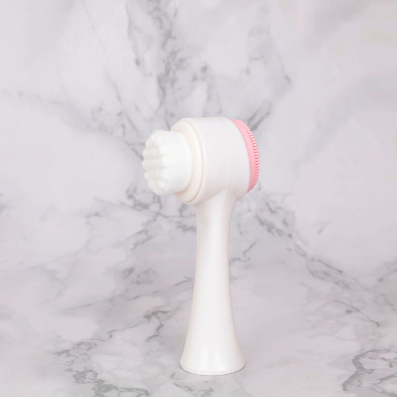 Facial Cleansing Brush – Double-Sided Soft Bristle Silicone - BsBuy