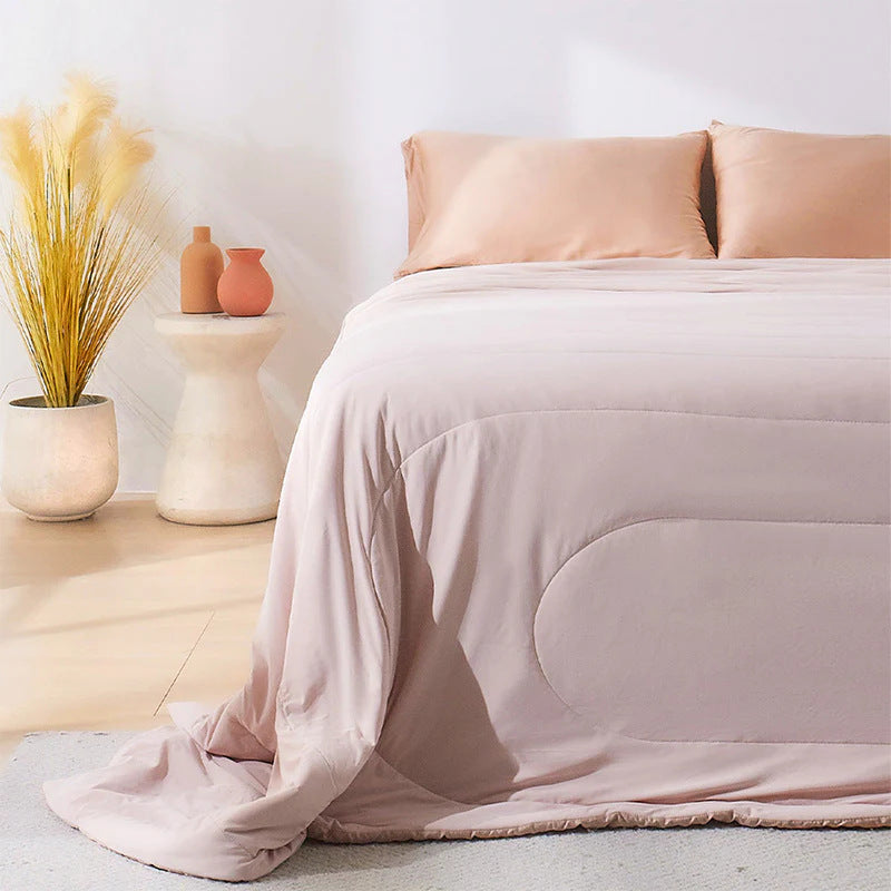 Bamboo Fibre Cooling Quilt | Breathable Summer Duvet | 7 Colours & 3 Sizes - BsBuy