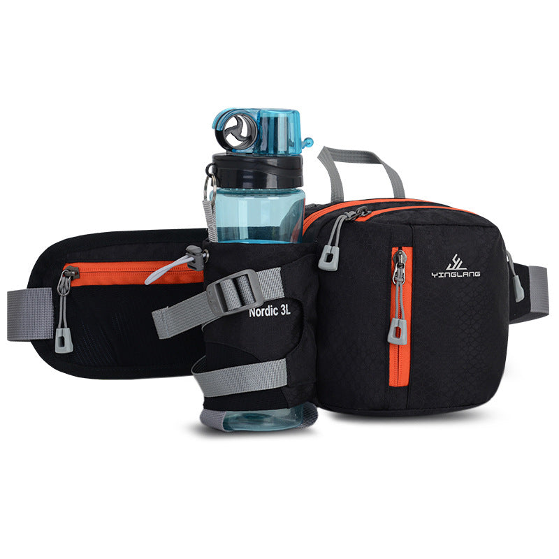Multifunctional Sports Waist Pack with Water Bottle Holder - BsBuy