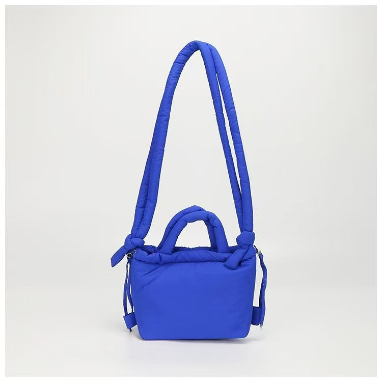 Quilted Nylon Shoulder & Crossbody Bag – Lightweight Dual-Use Everyday Bag - BsBuy