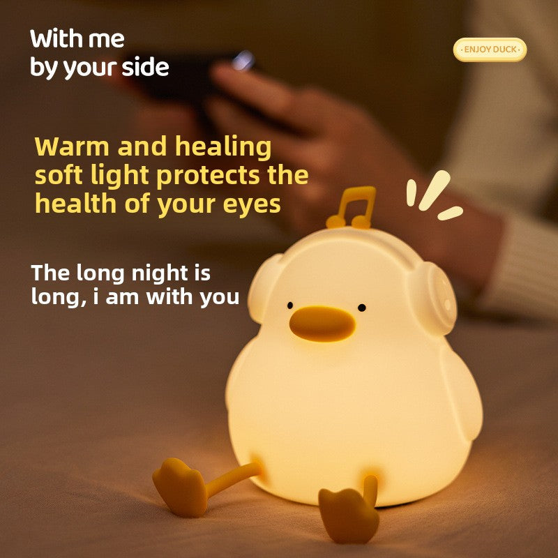 Cute Silicone Night Light – Kawaii Animal Lamp with Colour Changing & Timer - BsBuy